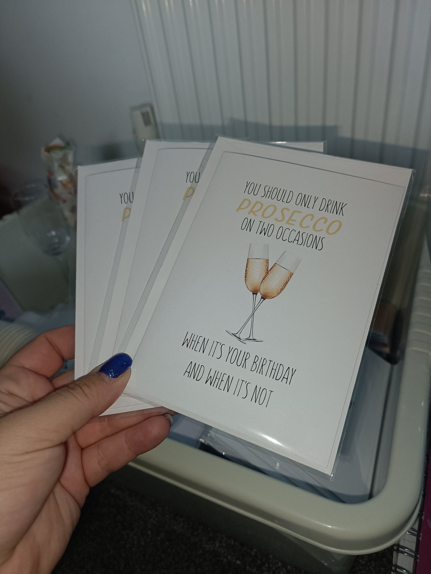 Birthday Card | You Should Only Drink Prosecco On Two Occasions | Funny Card | Prosecco Card | Joke Card - Dinky Designs