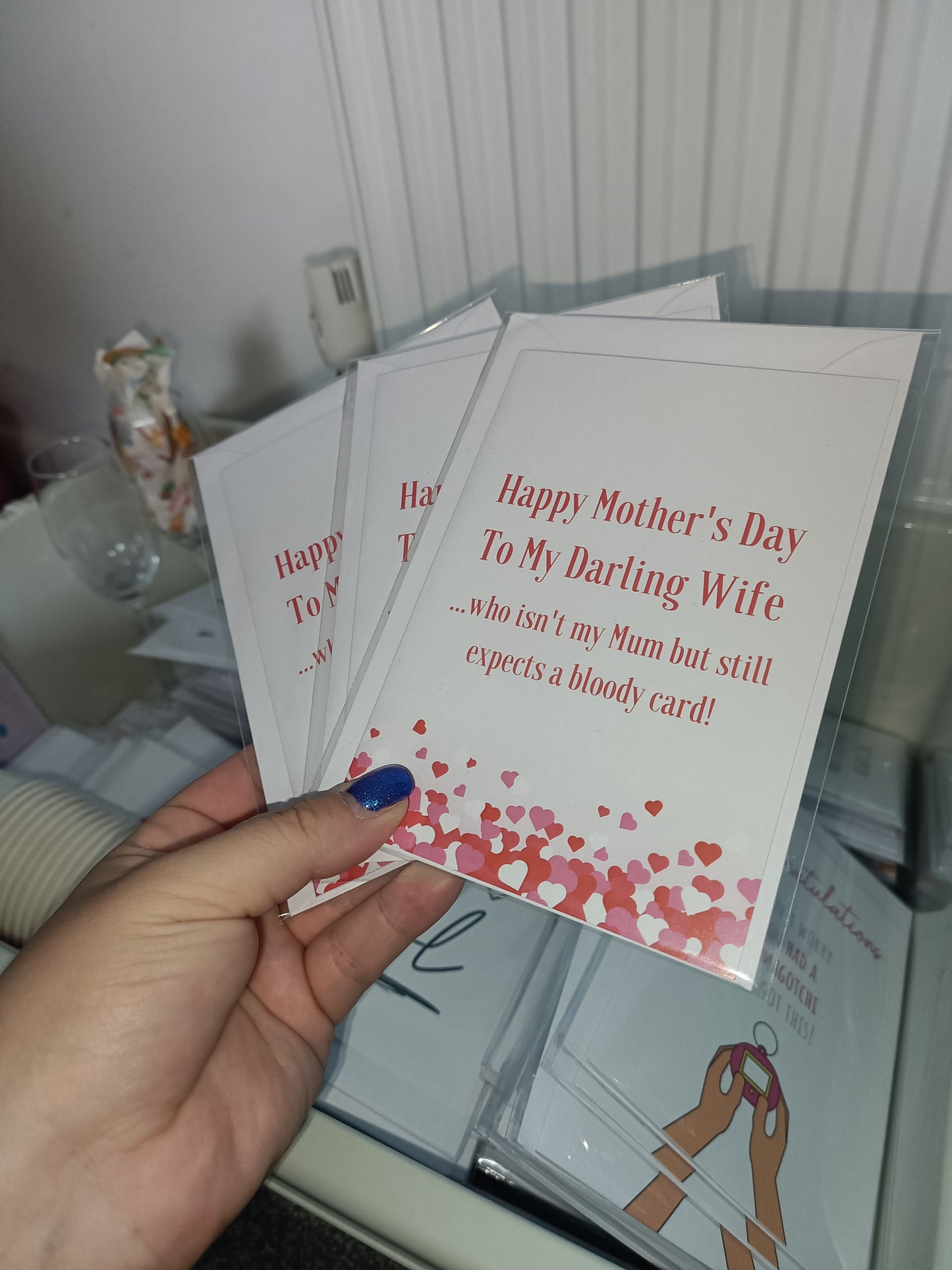 Mothers Day Card | Happy Mother's Day To My Darling Wife | Funny Mothers Day Card