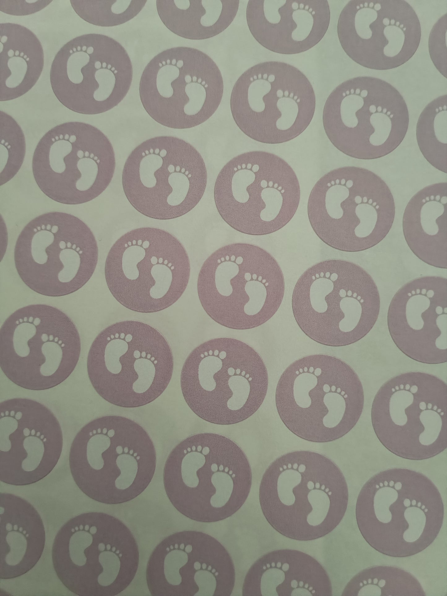 Pink Baby Footprint Stickers | Various Sizes | Baby Shower Party Stickers | Baby Shower Stickers