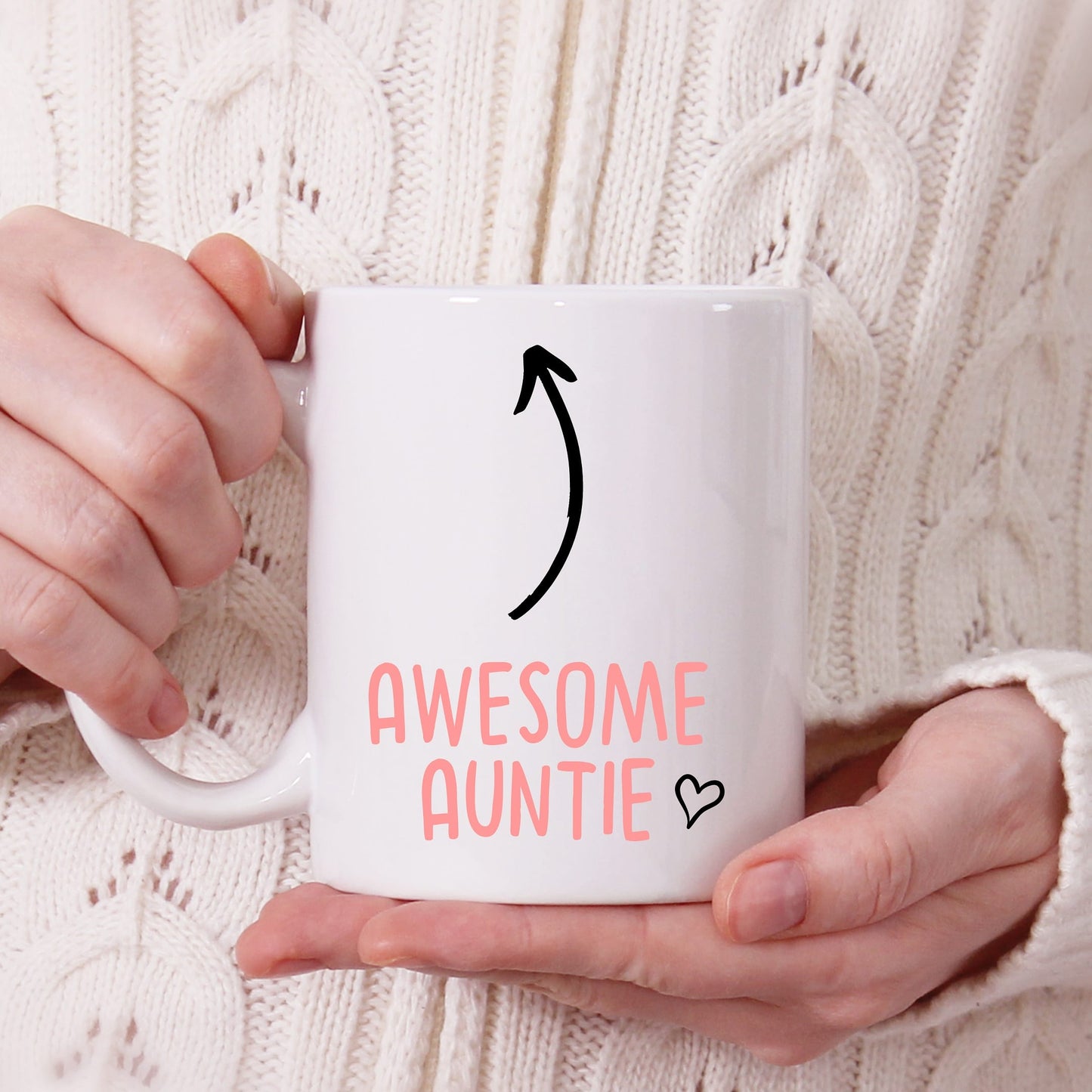 Family Mug | Awesome Auntie | Auntie Quote Design | Mug Gift