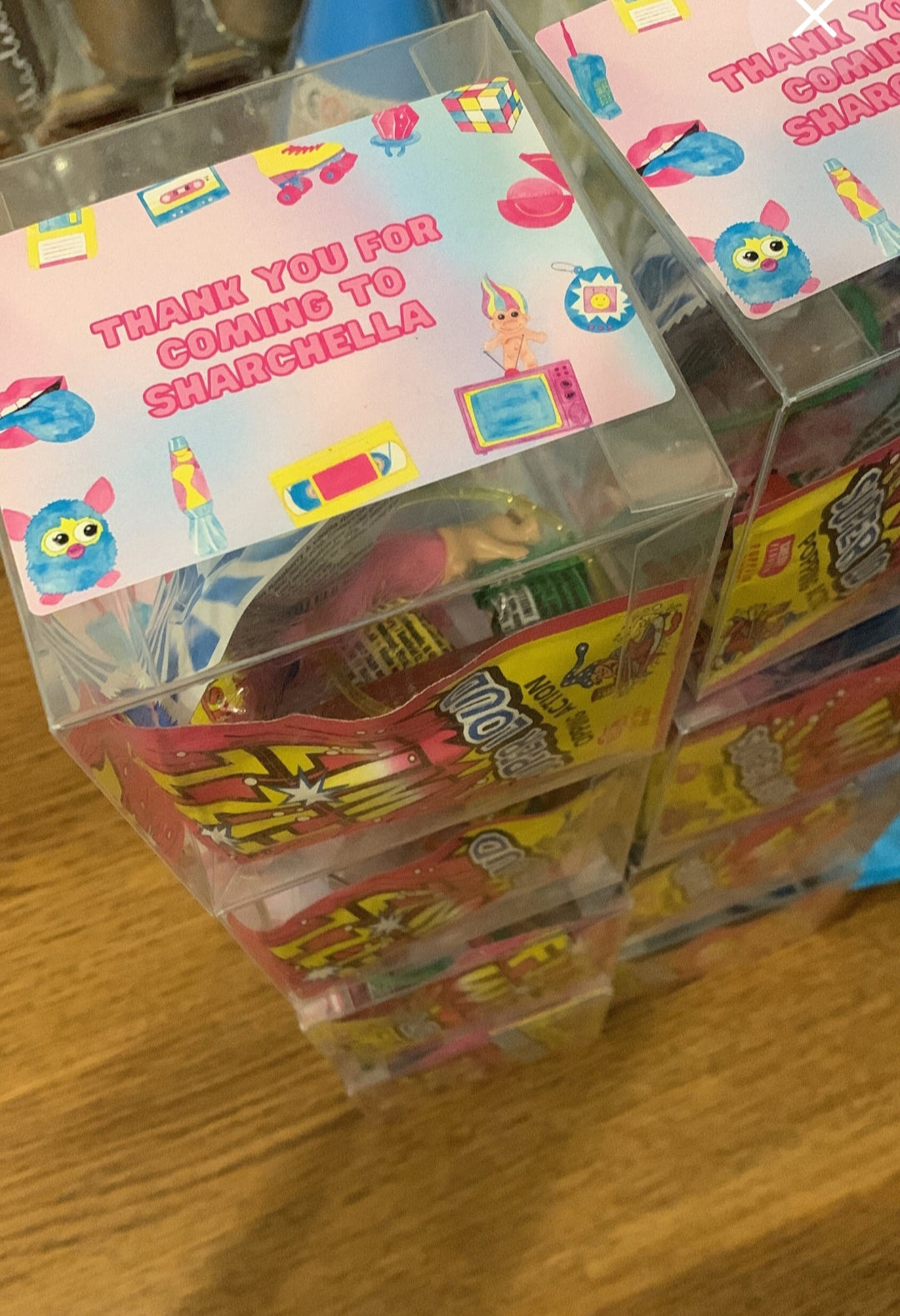 Rectangle Stickers | Party Stickers | 90's Birthday, Hen Party Stickers | Party Bag Stickers - Dinky Designs