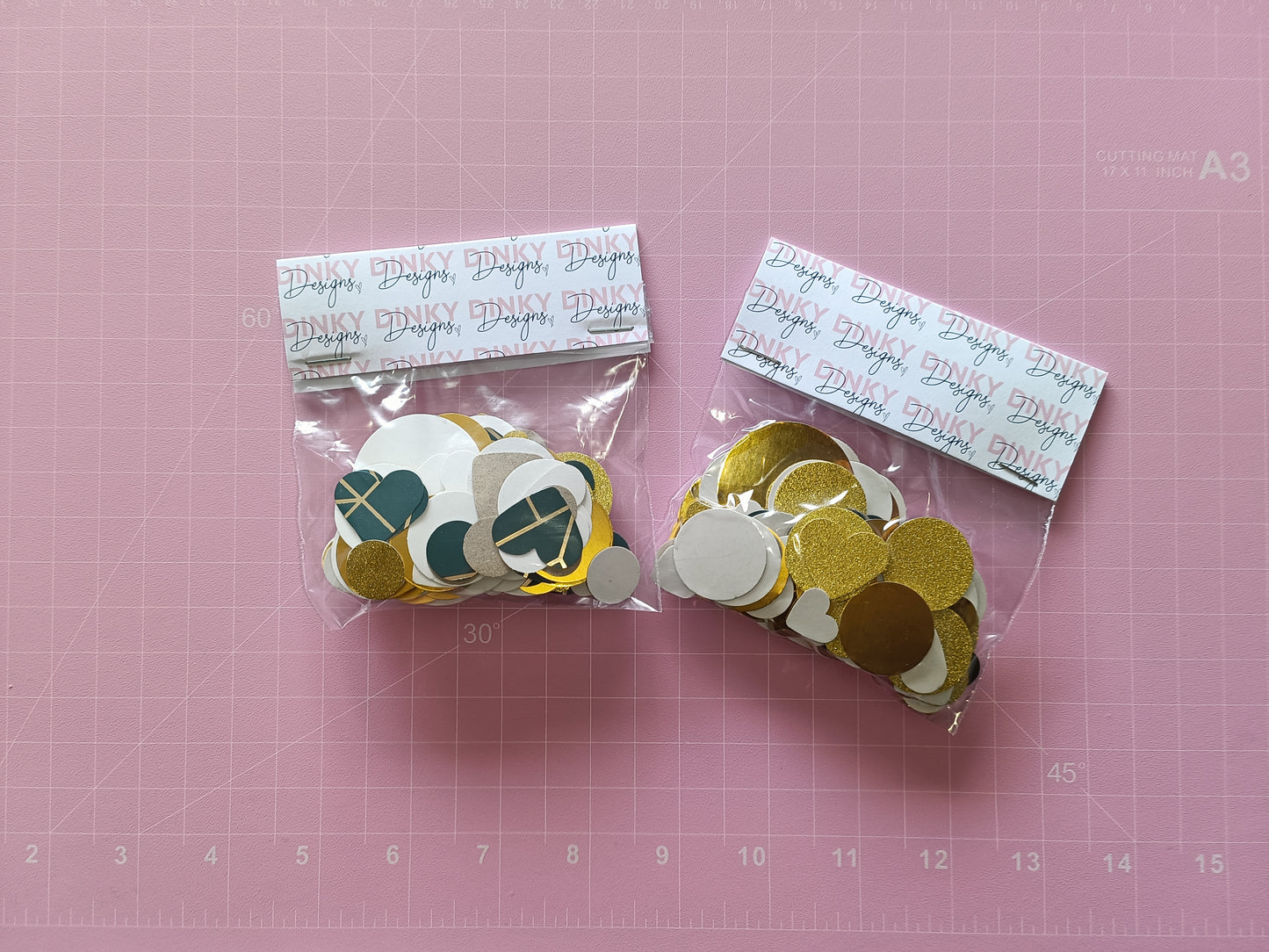 SALE ITEM | Green Gold Confetti