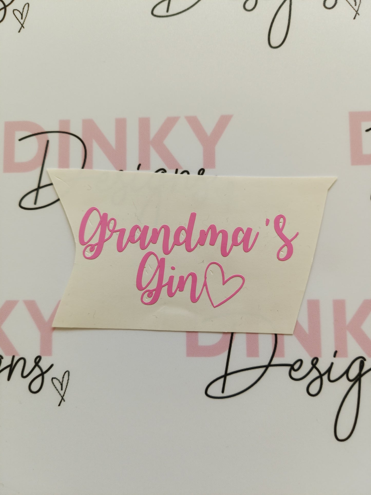 SALE | Grandma's Gin Sticker | Vinyl Sticker | Gin Glass Label