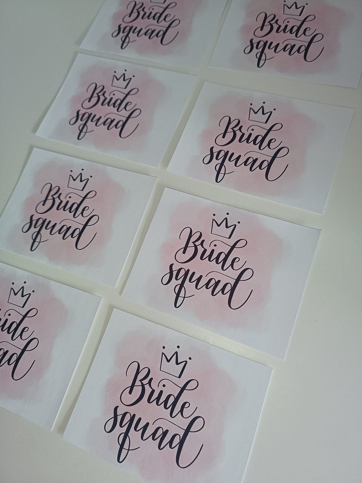 SALE - 8 x bride squad stickers