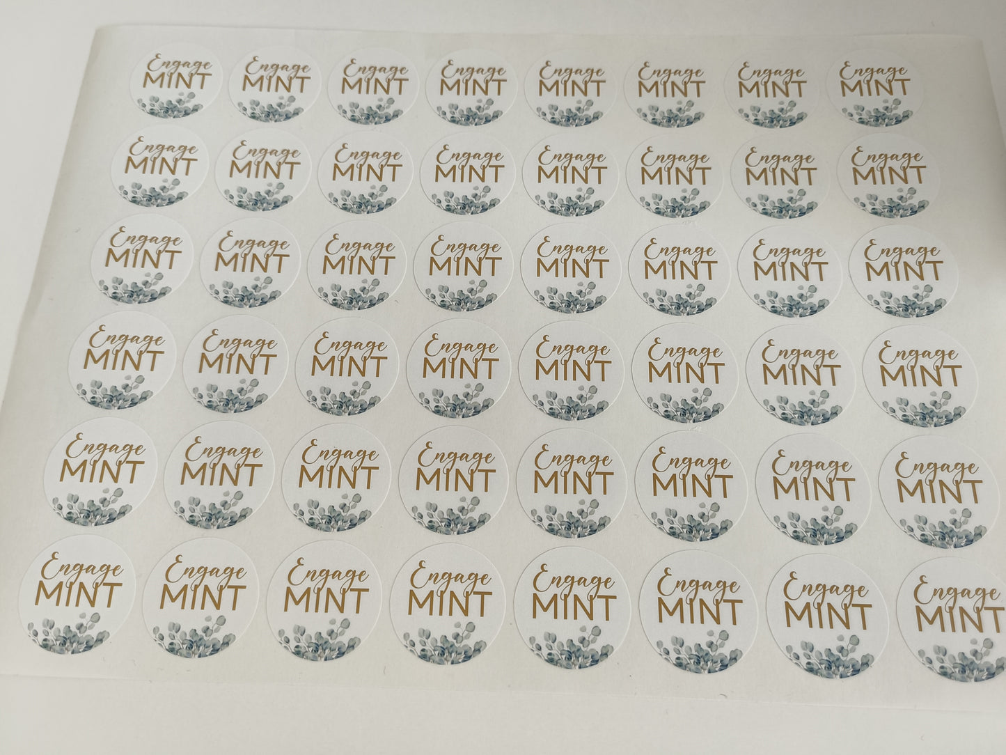 Wedding Stickers | Engage MINT Stickers | Engagement Party