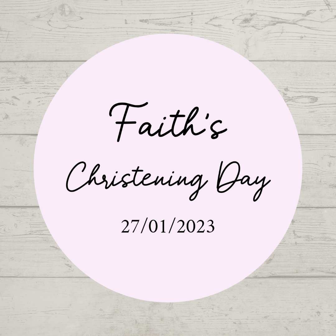 Pale Pink Party Stickers | Various Sizes | Personalised Baby Shower, Birthday, Christening, Hen Party, Engagement Stickers
