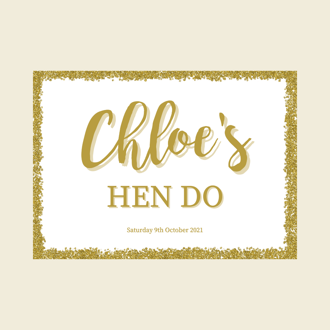 Rectangle Stickers | Gold & White Glitter Effect Party Stickers | Birthday, Baby Shower, Christening, Wedding, Engagement, Hen Party Stickers | Party Bag Stickers