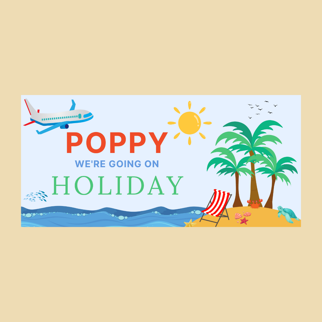 Holiday Surprise Ticket Print | Personalised Destination Ticket | Gift Idea
