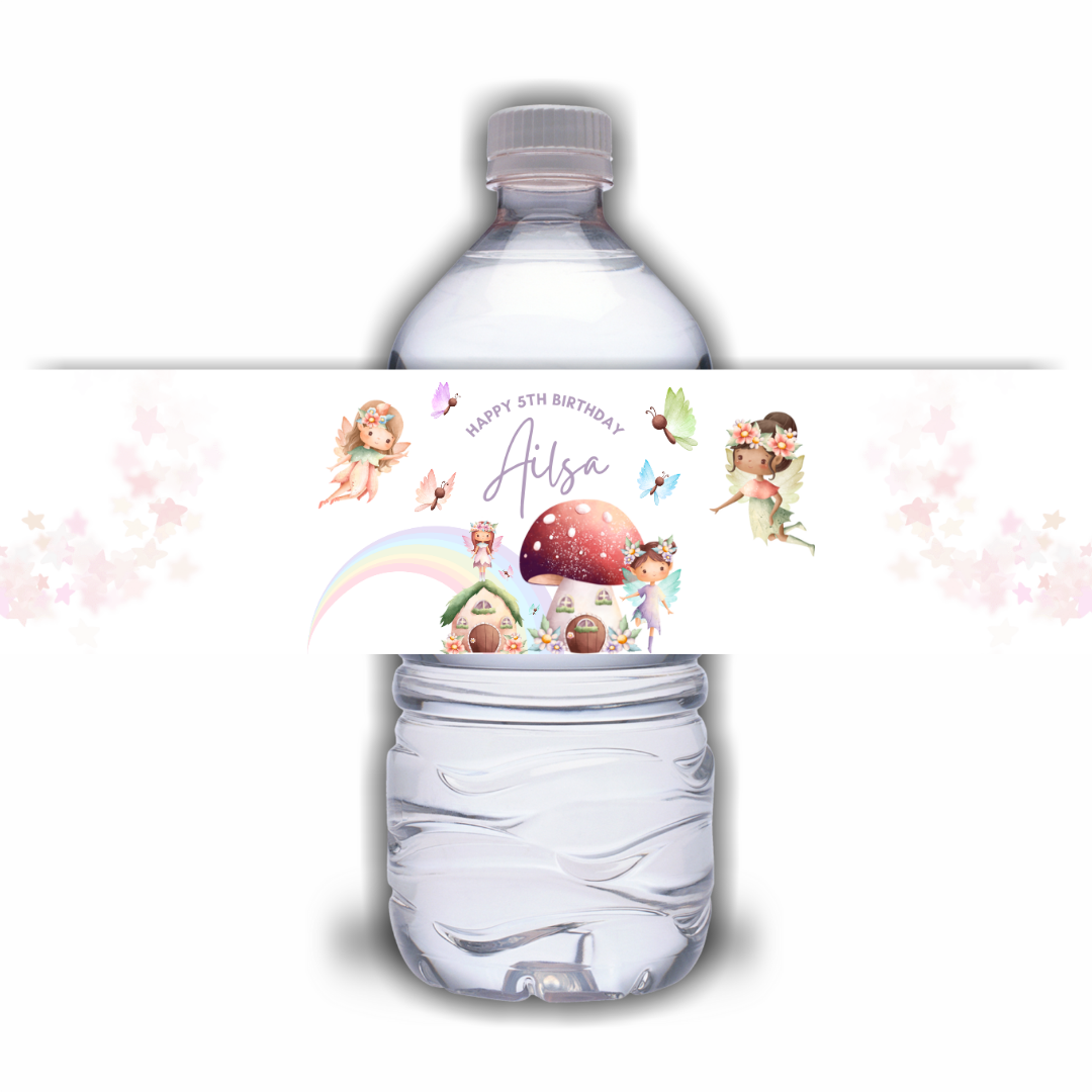 Juice Bottle Labels | Fairy Party Juice Labels | Water Bottle Stickers | Fairy Party | Party Stickers