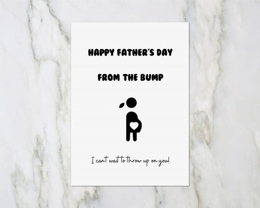 Fathers Day Card | From The Bump | Daddy To Be - Dinky Designs