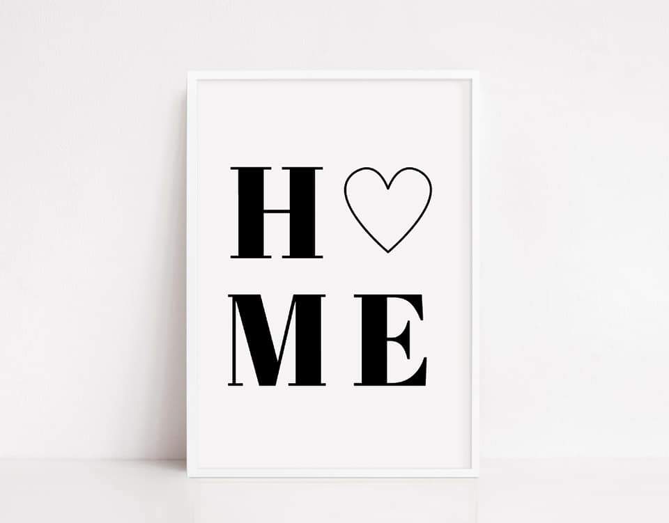 Quote Print | H O M E Print | House Décor | Wall Art - Dinky Designs