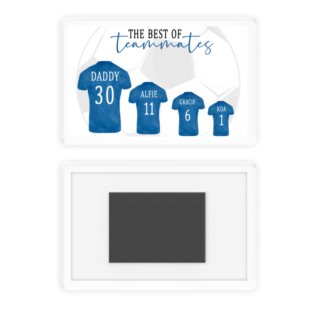 Magnet Gift | Football Team Family Magnet | Novelty Gift (Landscape Design)