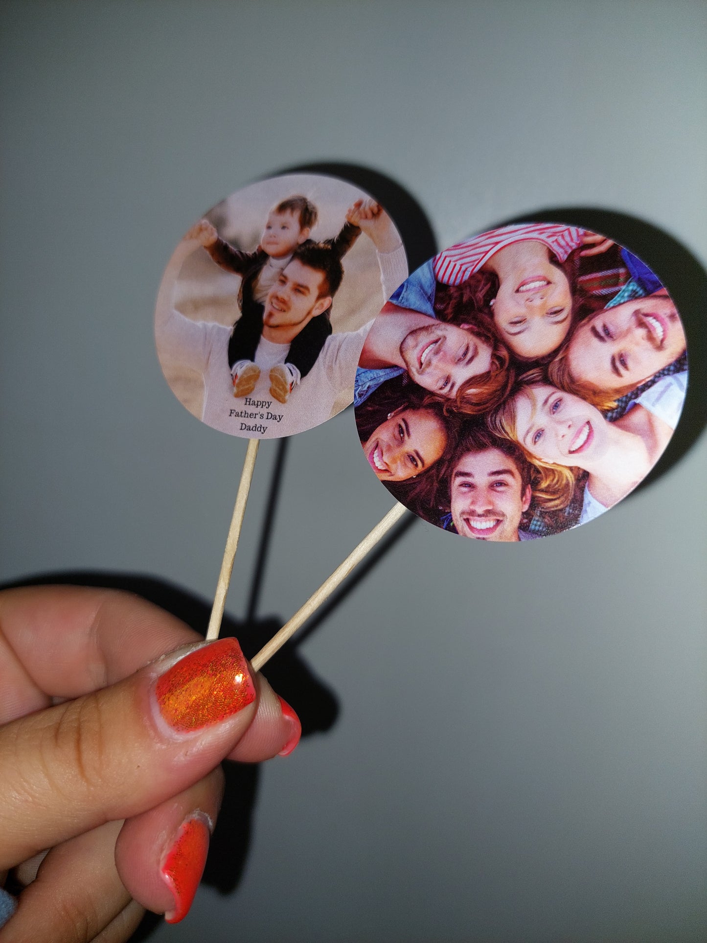 Personalised Cupcake Toppers | Photo Cake Topper | Party Decorations