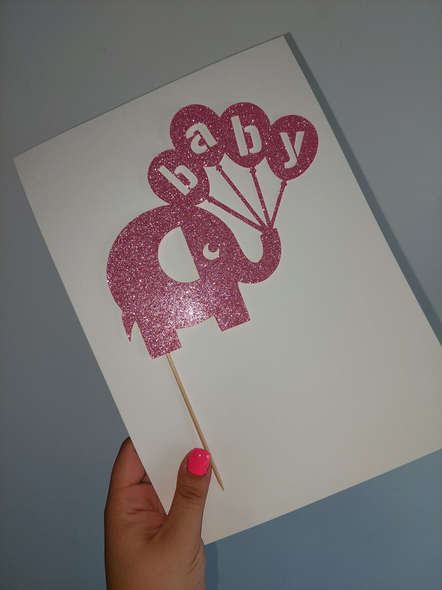 Elephant Cake Topper | Baby Shower Cake Topper | Baby Shower Party Supplies