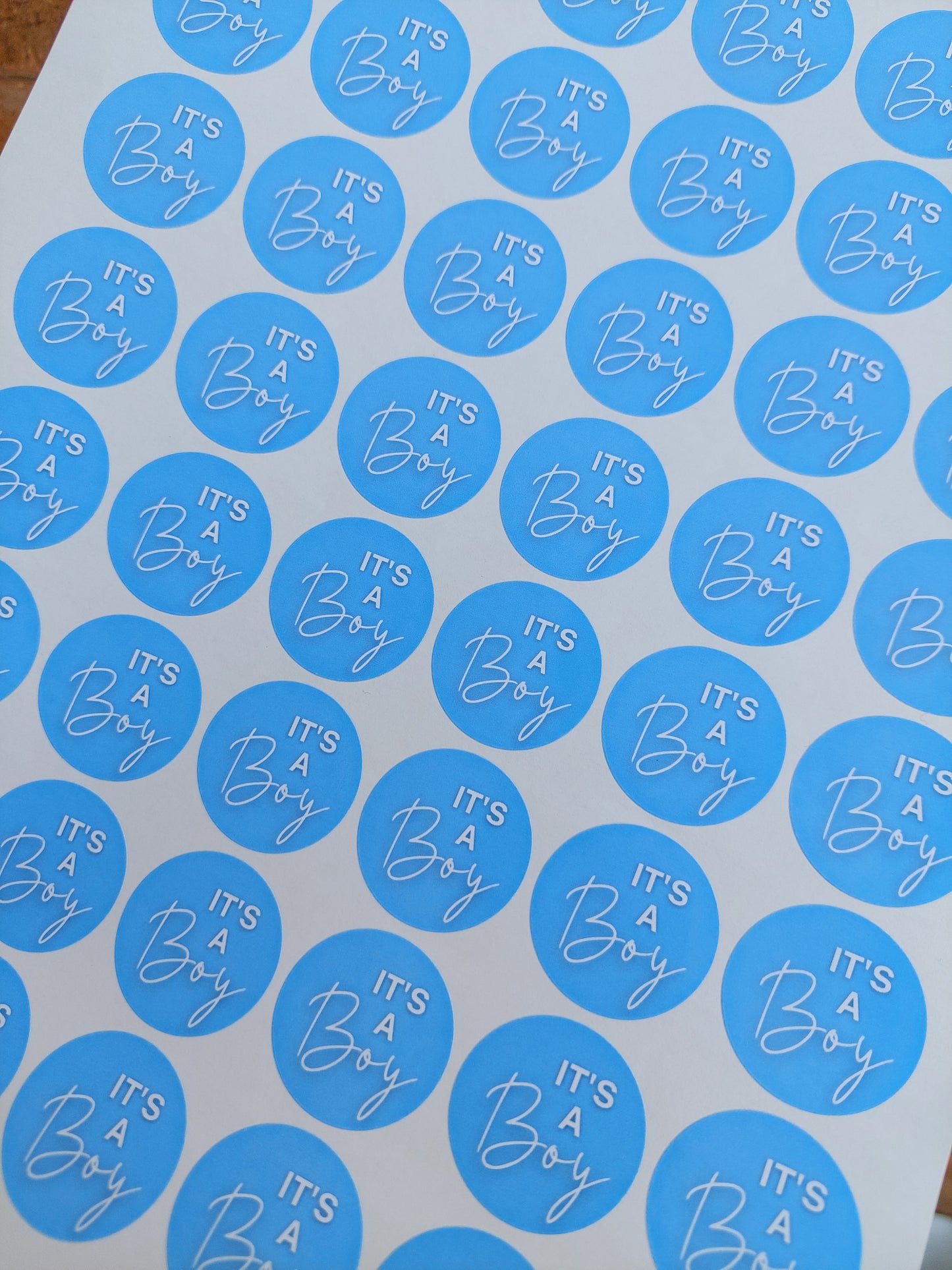 It's A Boy Stickers | Various Sizes | Baby Shower Party Stickers | Baby Boy Stickers