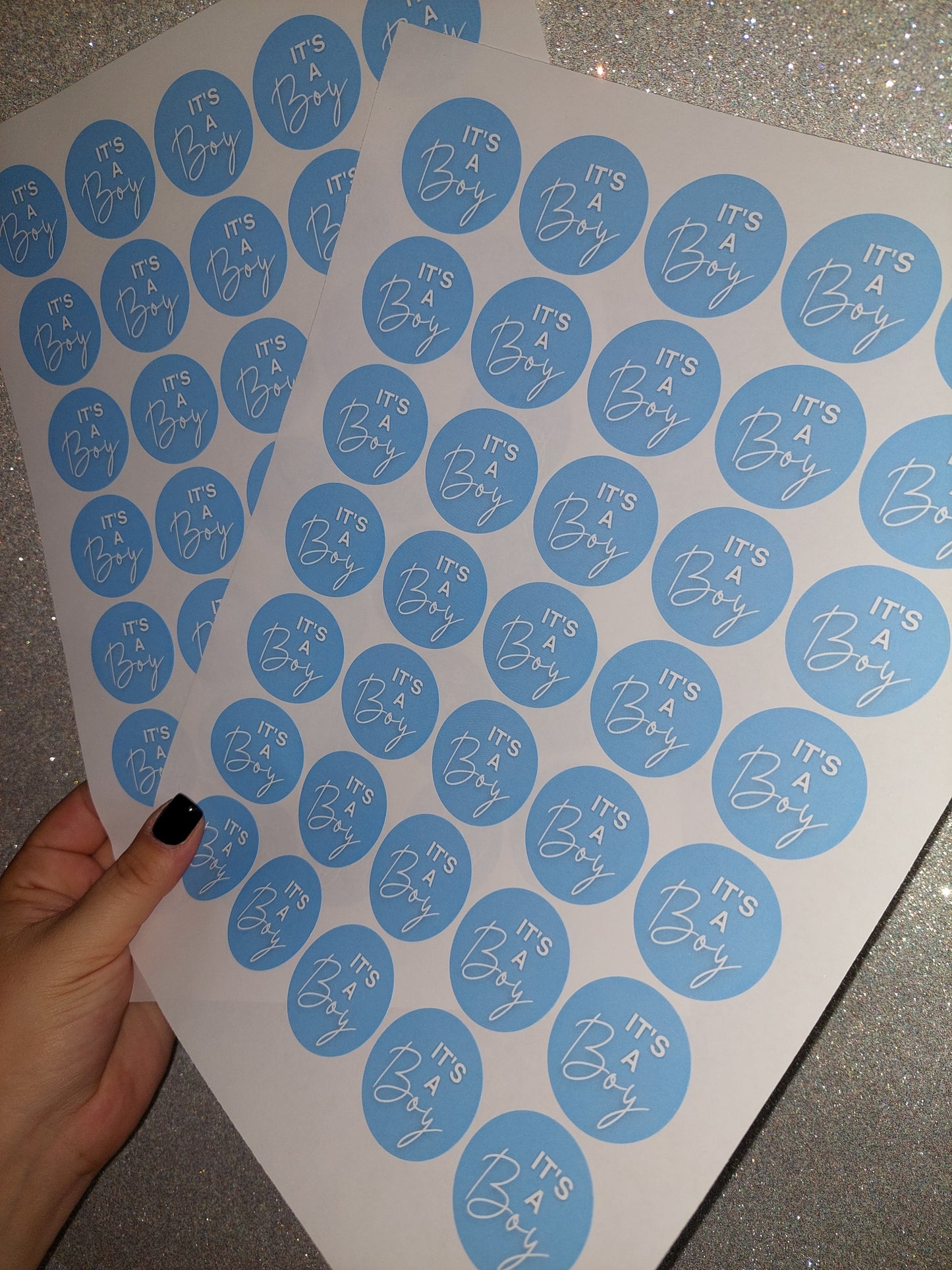 It's A Boy Stickers | Various Sizes | Baby Shower Party Stickers | Baby Boy Stickers