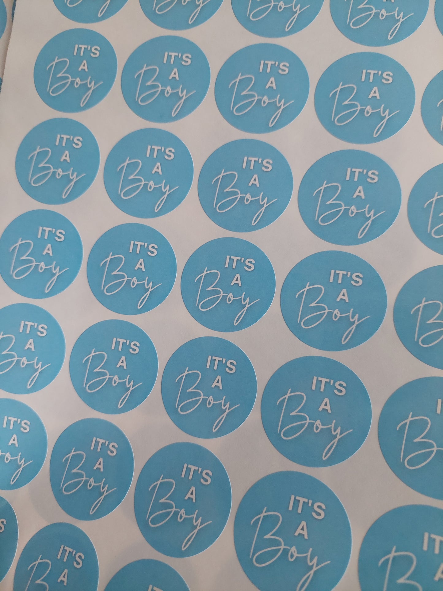 It's A Boy Stickers | Various Sizes | Baby Shower Party Stickers | Baby Boy Stickers