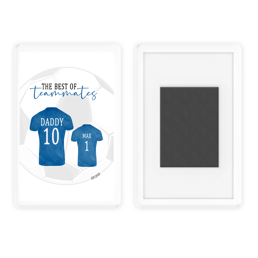 Magnet Gift | Football Team Family Magnet | Novelty Gift (Portrait Design)