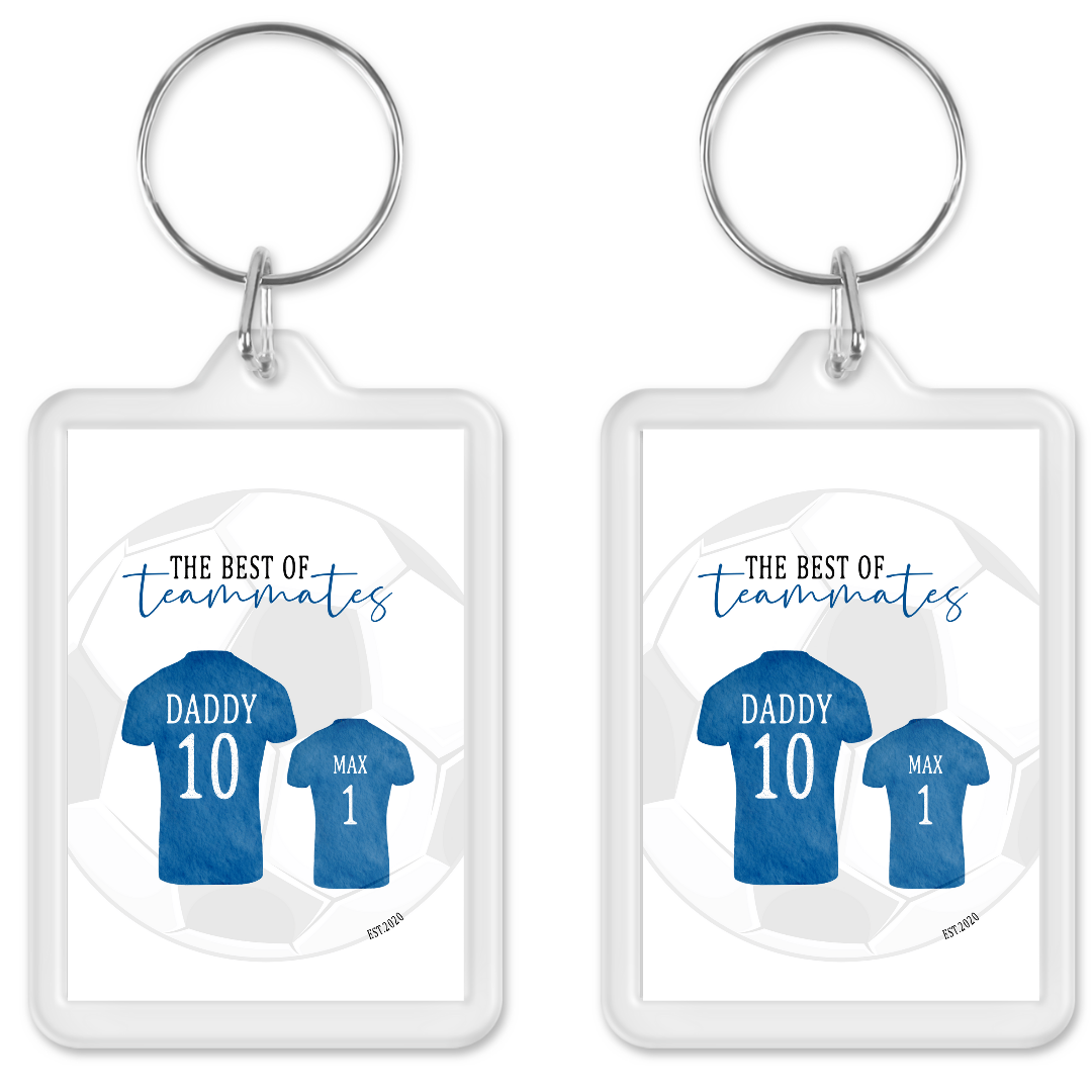 Keyring Gift | Football Tshirt Keyring | Father's Day Gift | Novelty Gift Idea