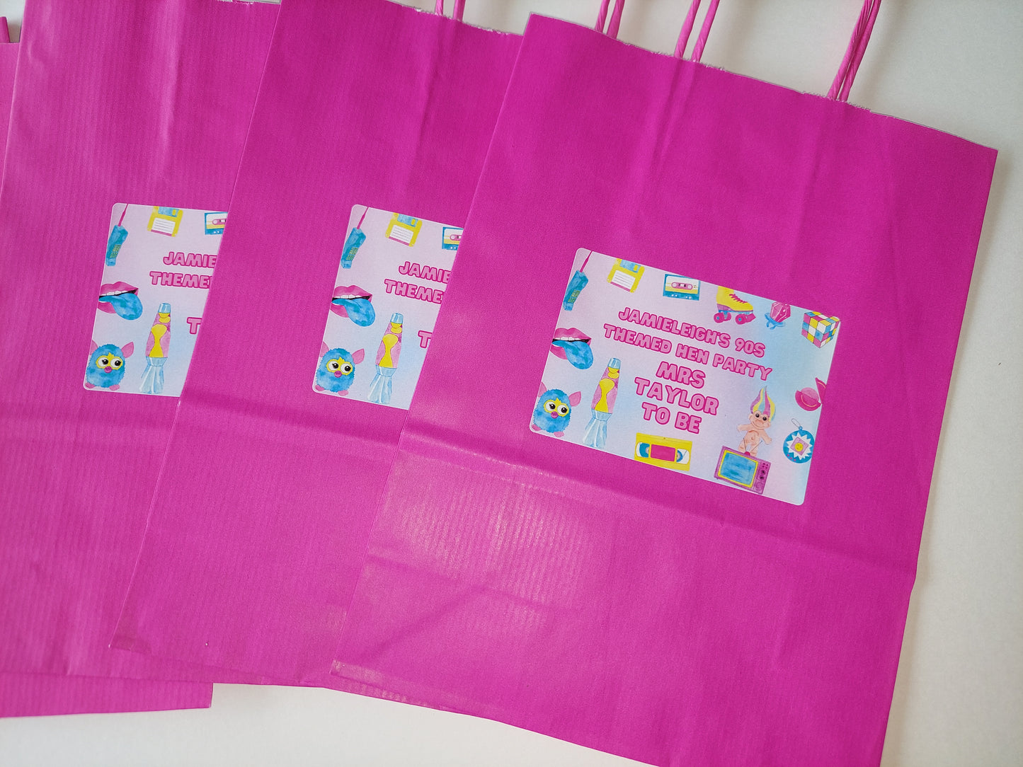 Party Bags | 90's Birthday Hen Party Bags | 90's Themed Party Bags