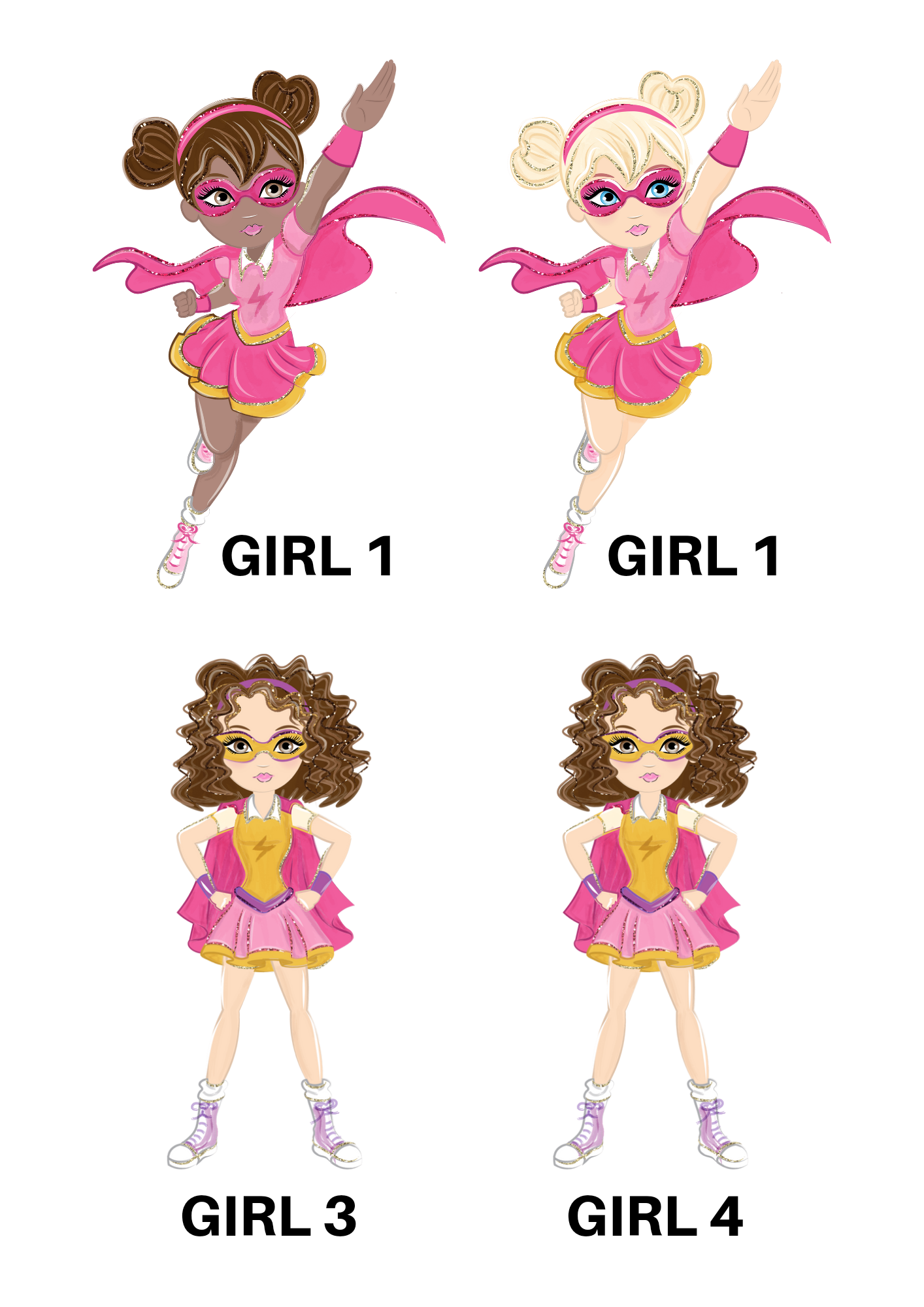 Juice Bottle Labels | Personalised Superhero Supergirl Party Juice Labels | Water Bottle Stickers | Superhero Supergirl Party Stickers