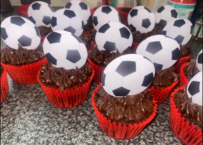 Football Cupcake Toppers | Birthday Cupcake Toppers | Football Party Decorations