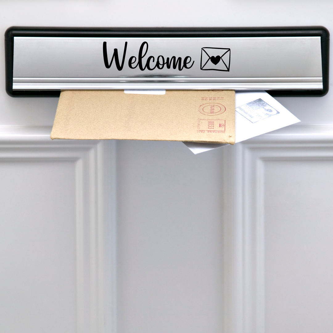 Letterbox Sticker | Welcome | Vinyl Sticker | Sticker Decal