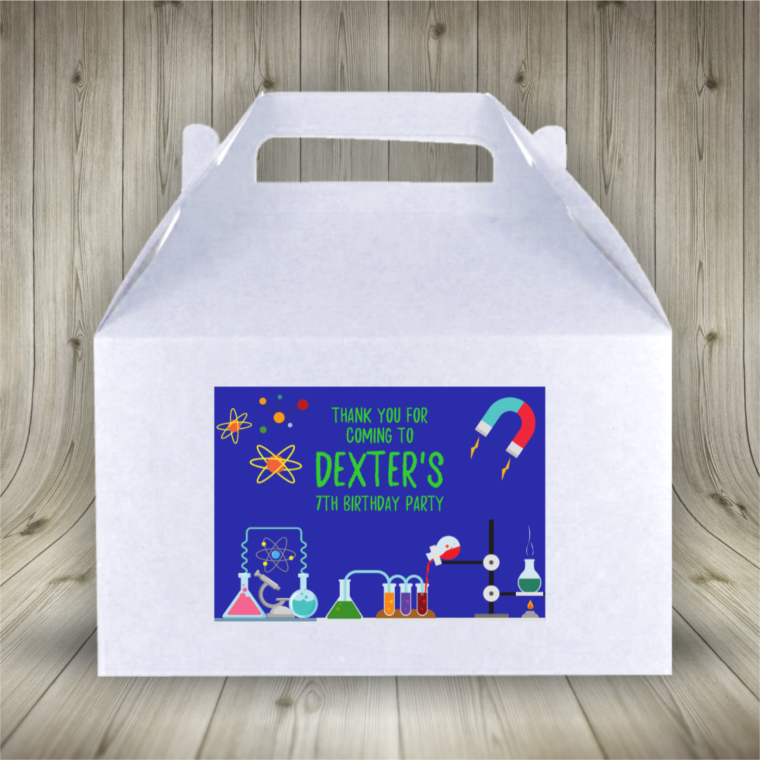 Science Party Boxes | Party Boxes | Science Party | Science Party Decor | Party Bags - Dinky Designs