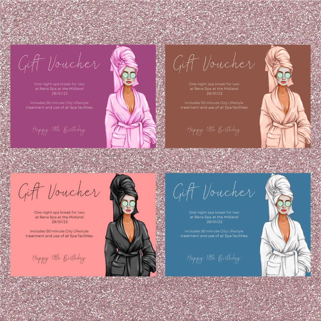 A6 Print | Spa Day, Beauty Treatment, Gift Voucher, Certificate | Gift Idea