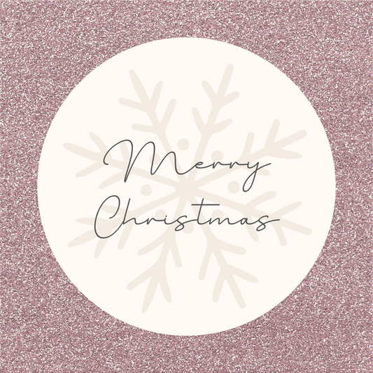 Merry Christmas Stickers | Christmas Labels | Various Sizes