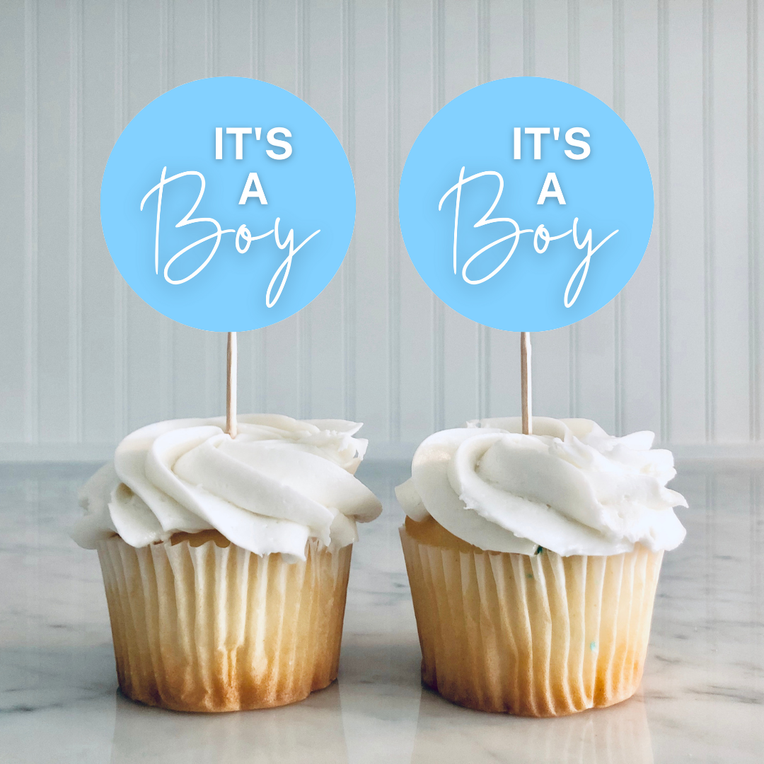 Baby boy hotsell cupcake decorations
