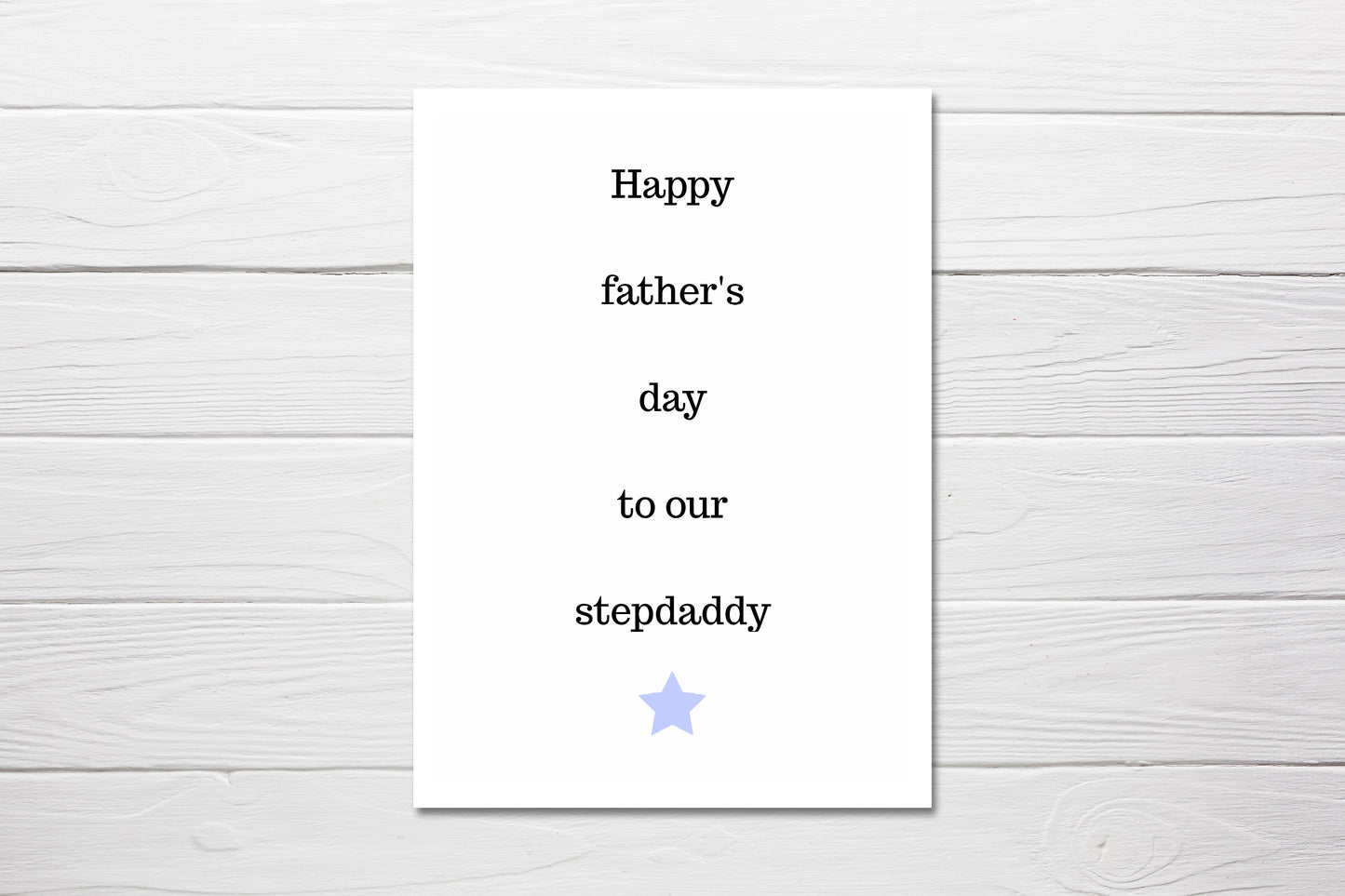 Fathers Day Card | Happy Father's Day To Our Step Daddy - Dinky Designs