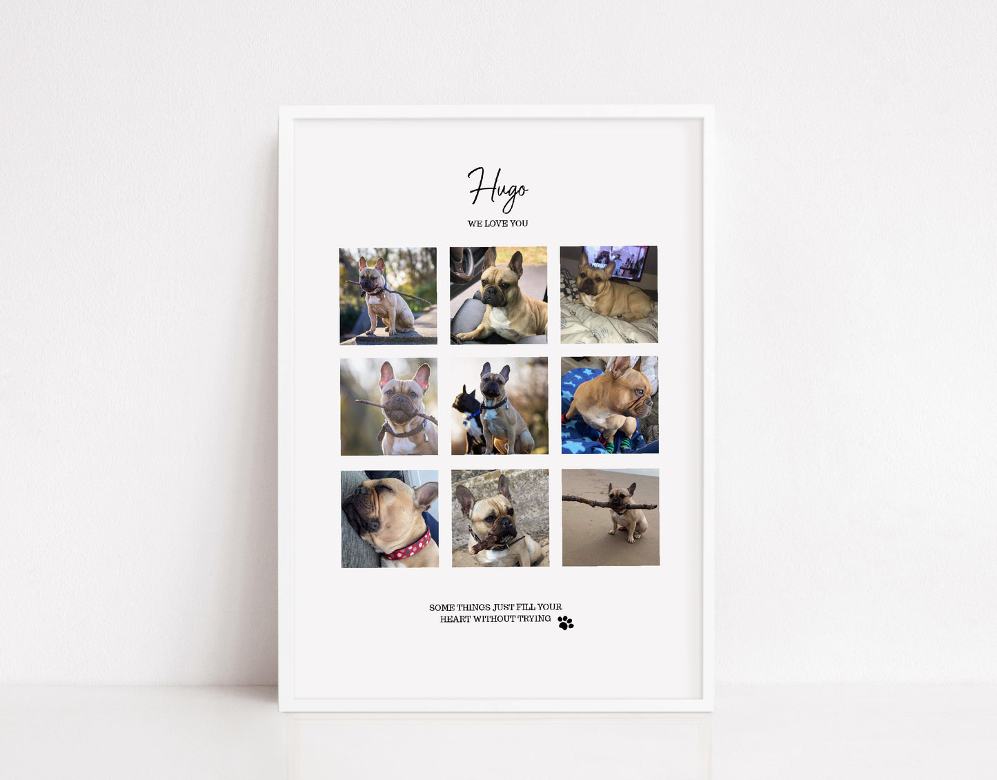 Pet Print | Personalised Pet Collage | Family Print | Pet Gift - Dinky Designs