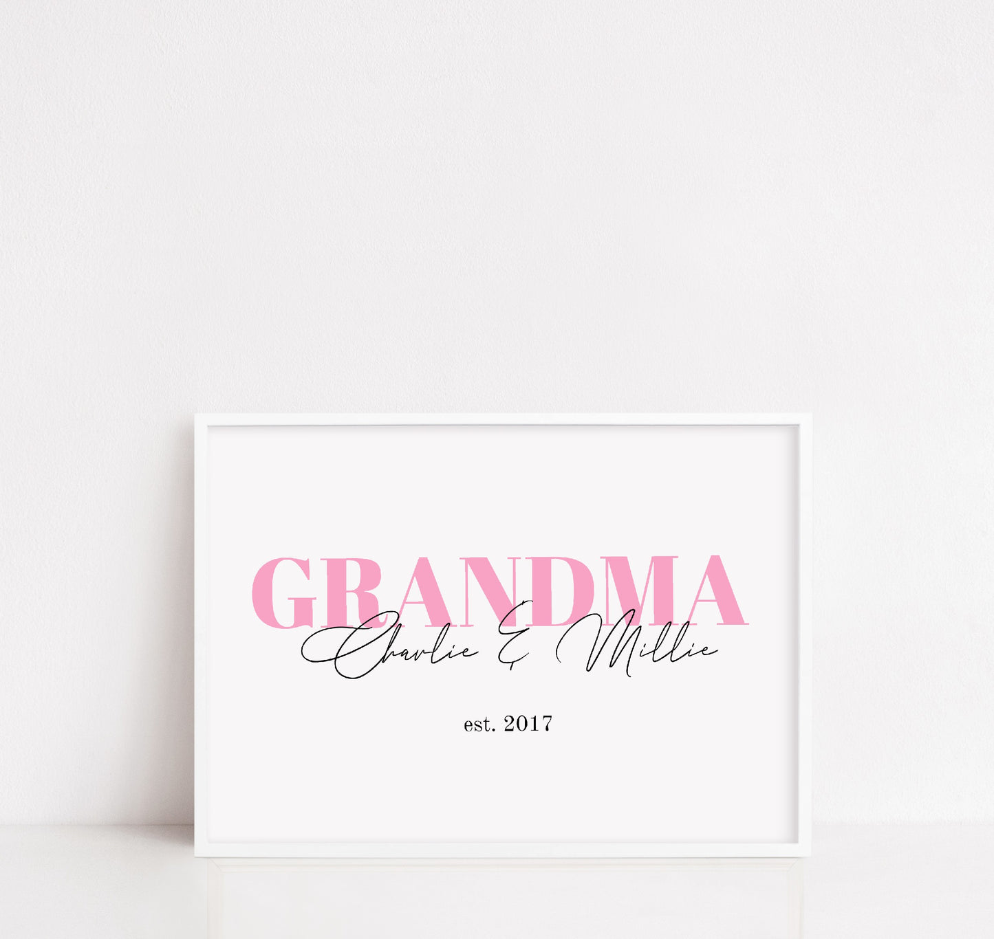 Grandma Print | Personalised Grandma Grandchildren Print | Grandma Gift | Family Print - Dinky Designs