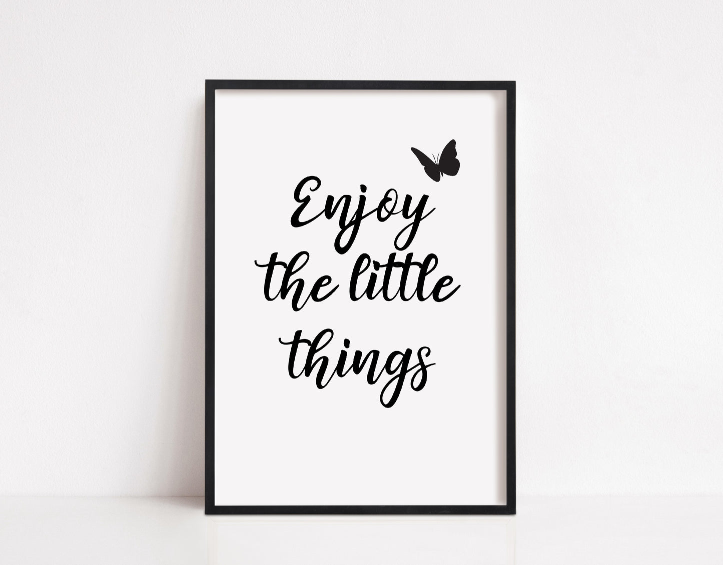 Quote Print | Enjoy The Little Things | Motivational Print | Positive Print - Dinky Designs