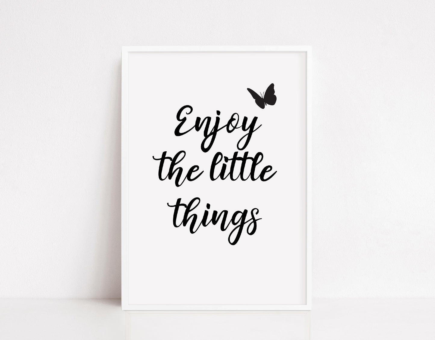 Quote Print | Enjoy The Little Things | Motivational Print | Positive Print - Dinky Designs