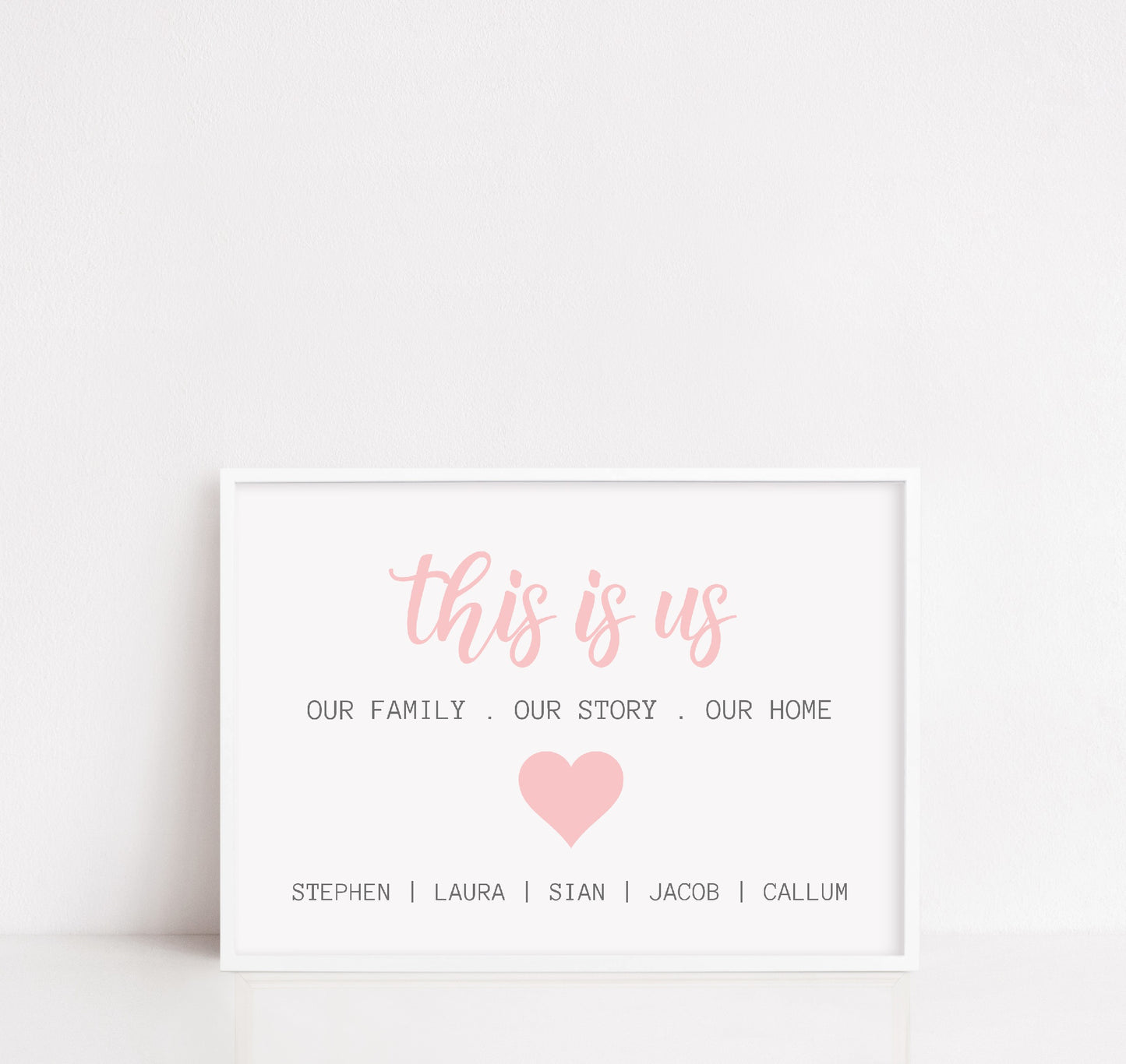 Quote Print | This Is Us | Personalised Print | Family Print - Dinky Designs