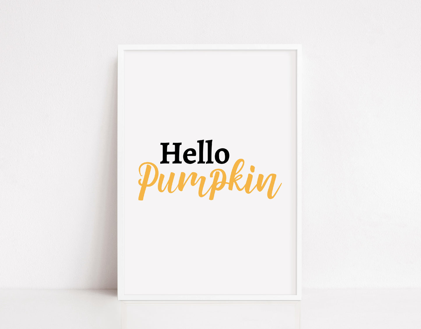 Halloween Print | Hello Pumpkin | Halloween Décor - Dinky Designs