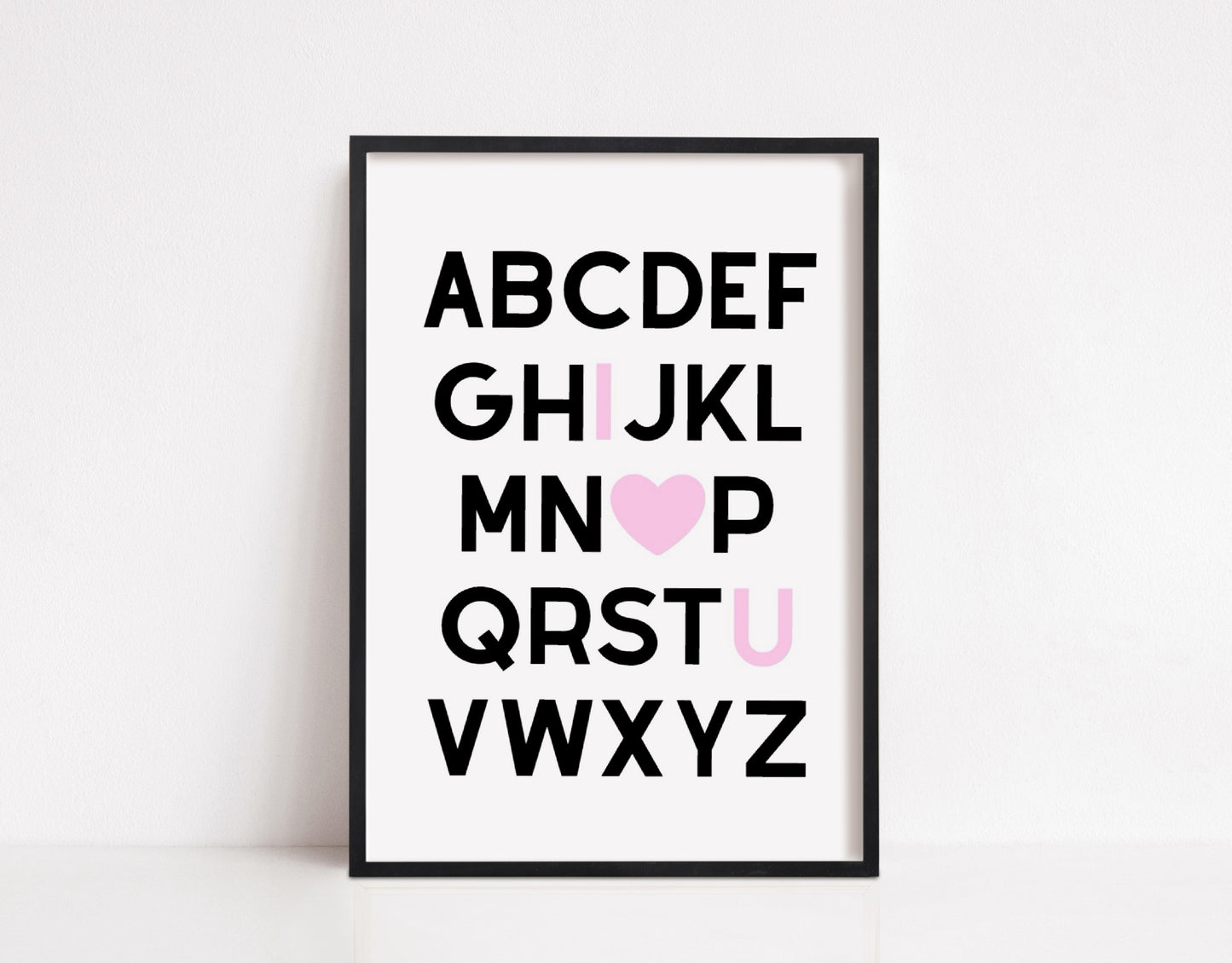 Alphabet Print | I Love You Print | Quote Prints | I Love You Gift