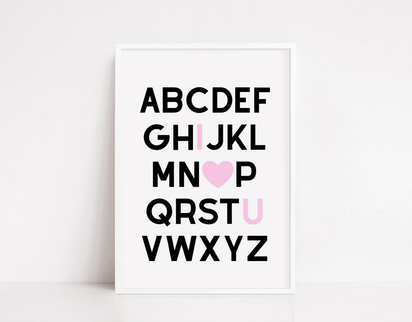 Alphabet Print | I Love You Print | Quote Prints | I Love You Gift