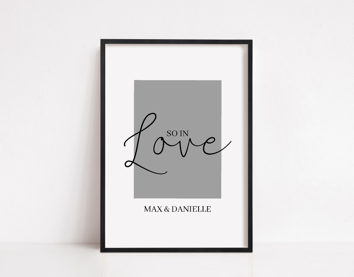 Couples Print | So In Love | Love Print | Personalised Name Print