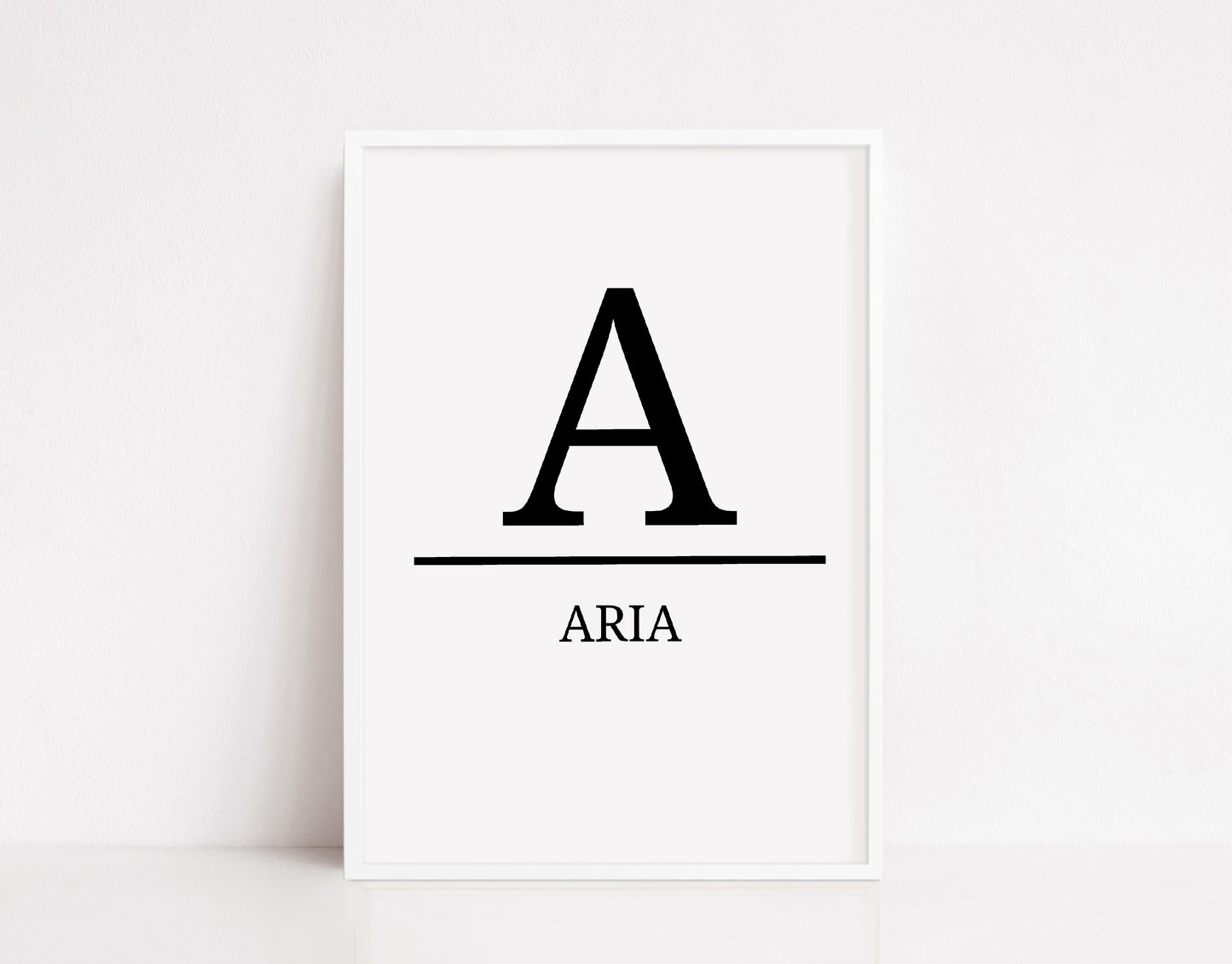 Nursery Print | Personalised Initial/Name Print | Children's Bedroom Print