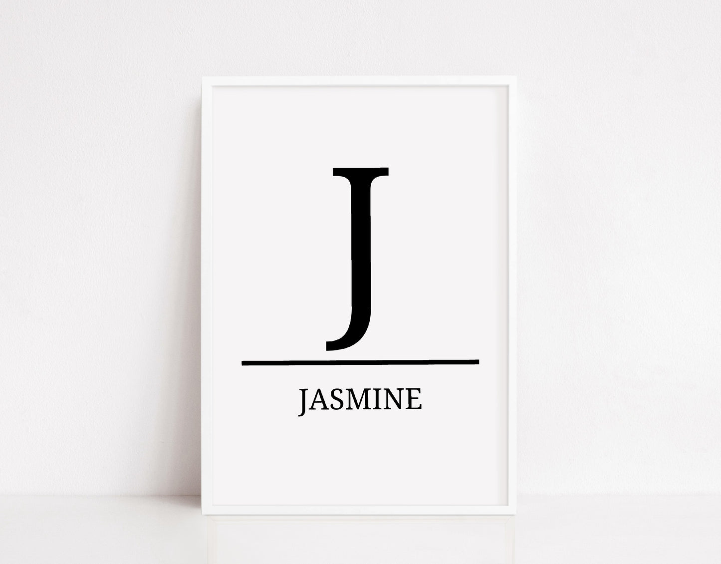 Nursery Print | Personalised Initial/Name Print | Children's Bedroom Print