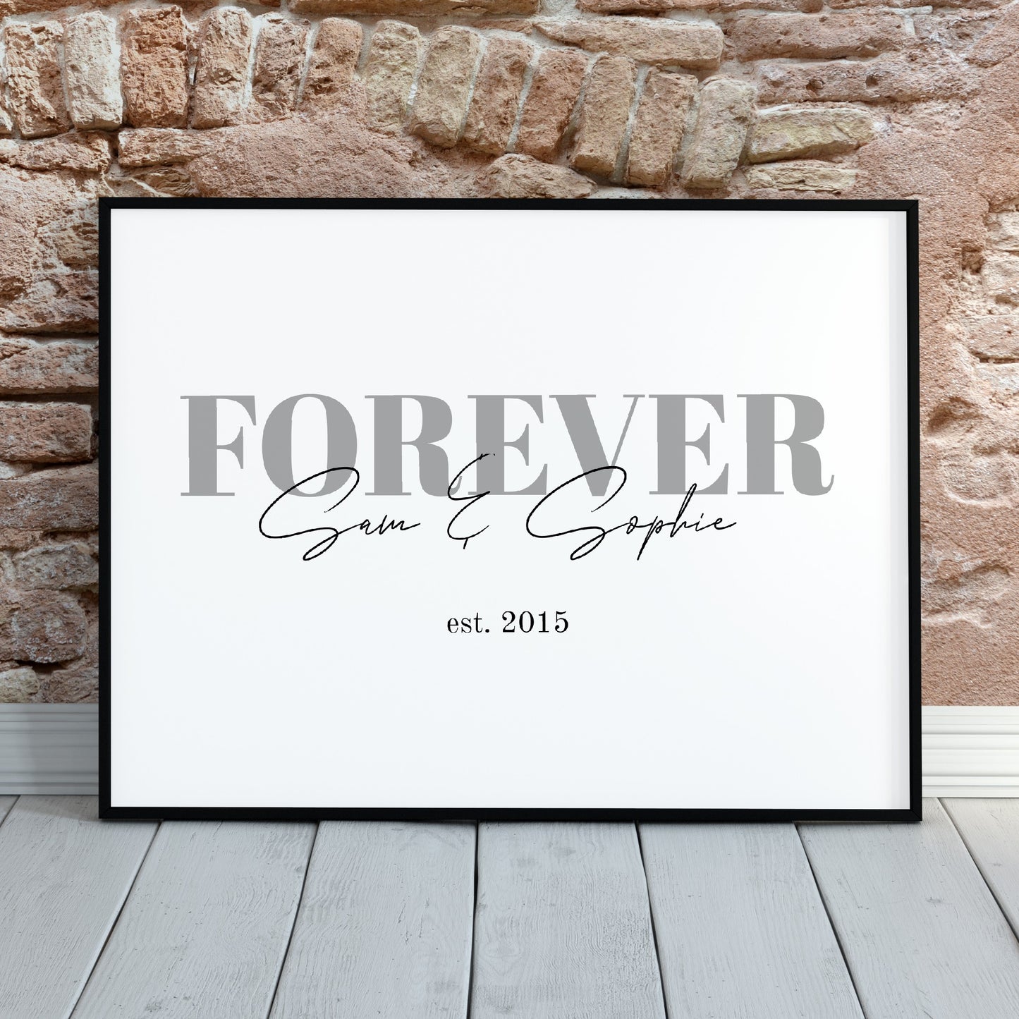 Couples Print | Forever Custom Print | Personalised Print | Anniversary Print | Valentines Day Print