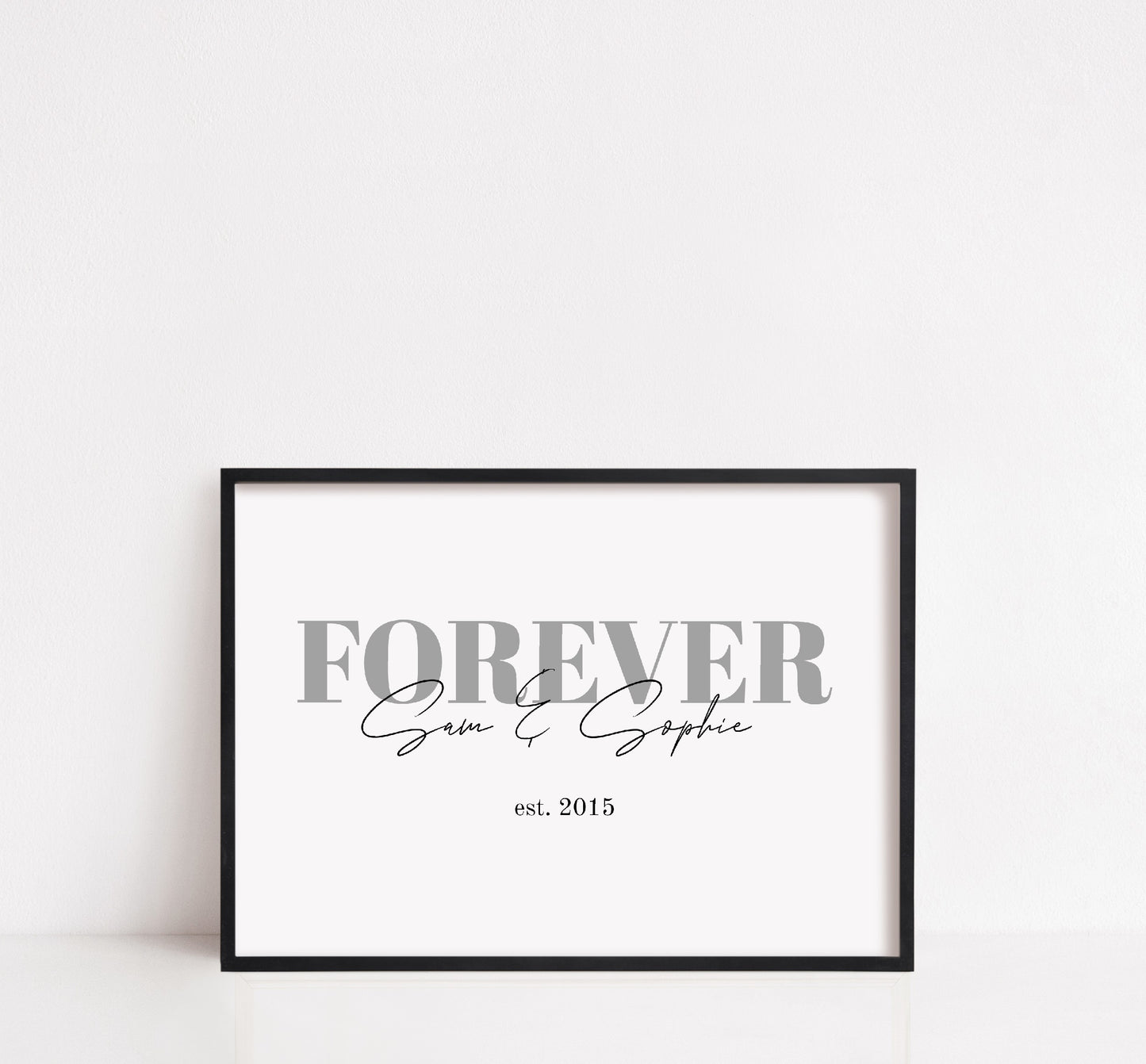 Couples Print | Forever Custom Print | Personalised Print | Anniversary Print | Valentines Day Print