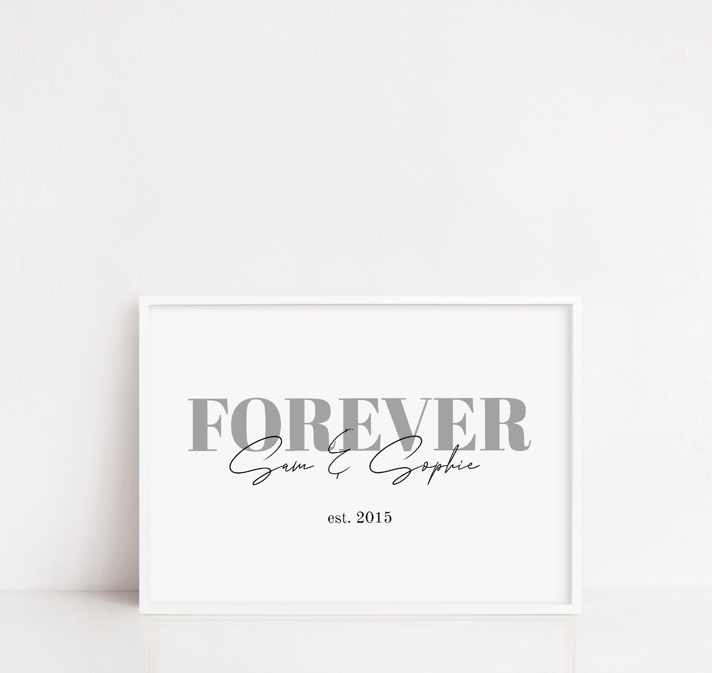 Couples Print | Forever Custom Print | Personalised Print | Anniversary Print | Valentines Day Print