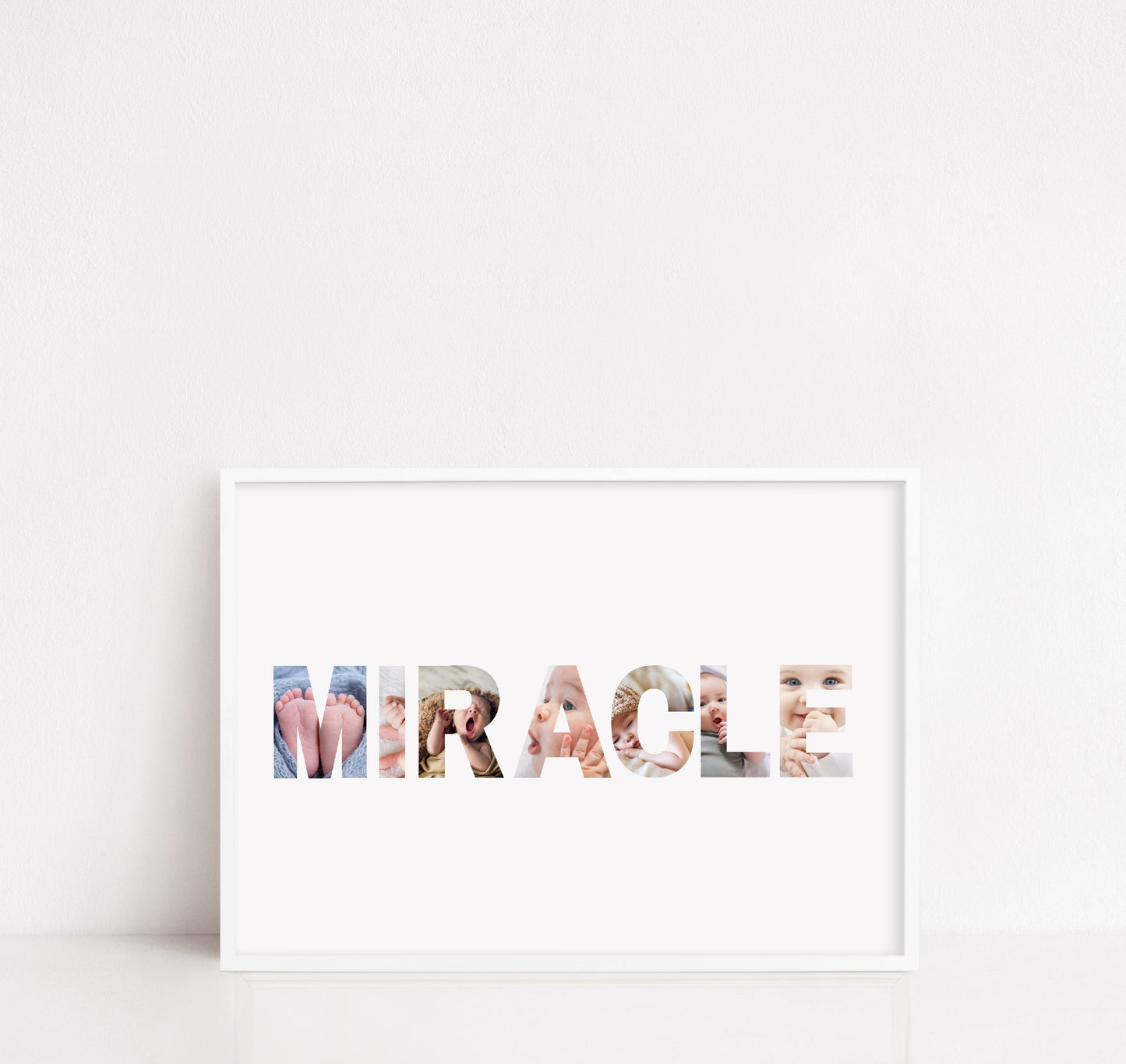Newborn Baby Print | Miracle Image Print | New Baby Gift | Personalised Baby Print