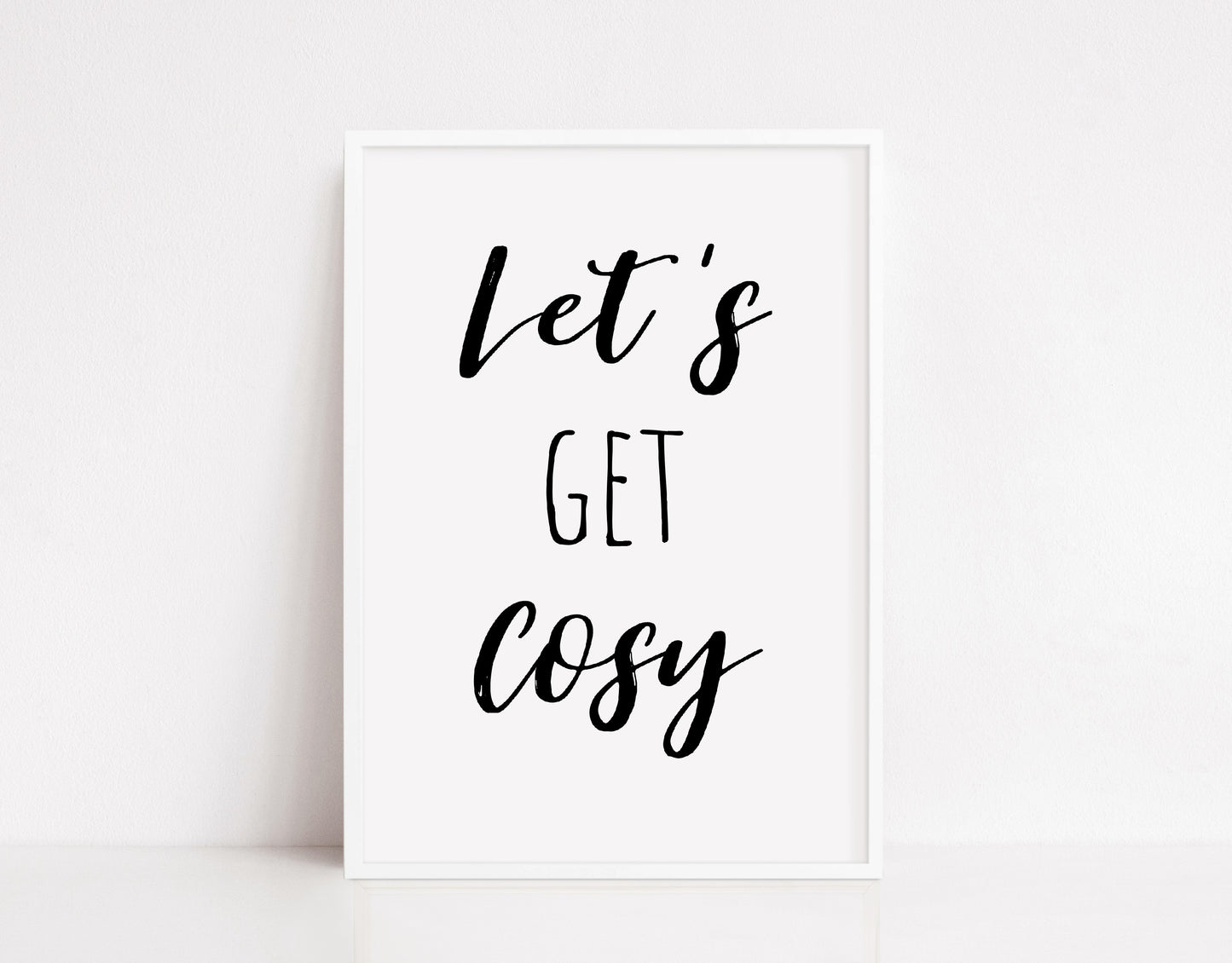 Home Print | Let's Get Cosy | Quote Print