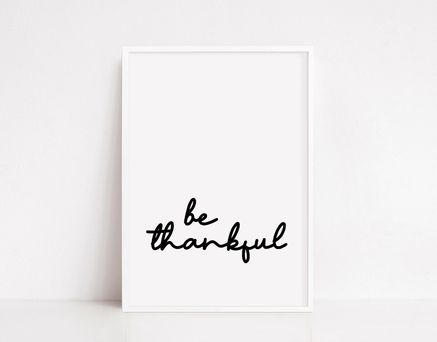 Quote Print | Be Thankful | Positive Print