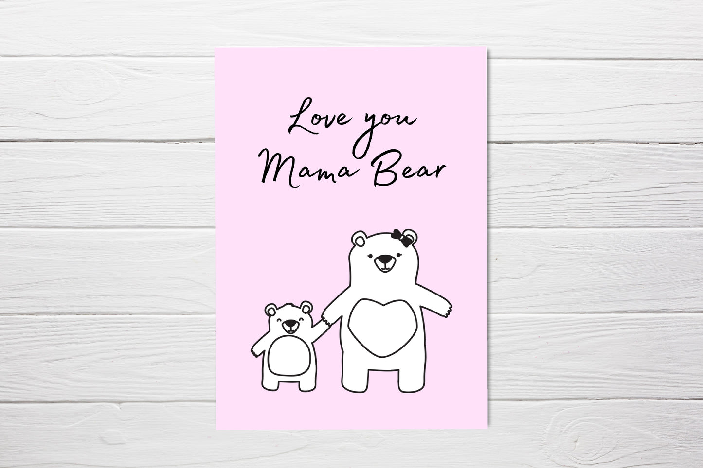 Mother's Day Card | Love You Mama Bear | Cute Mum Card | Mum Appreciation Card | Mum Birthday Card